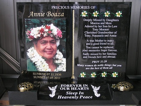 RAISED BIBLE GRANITE HEADSTONE WITH EXTRA LARGE PHOTO CERAMIC